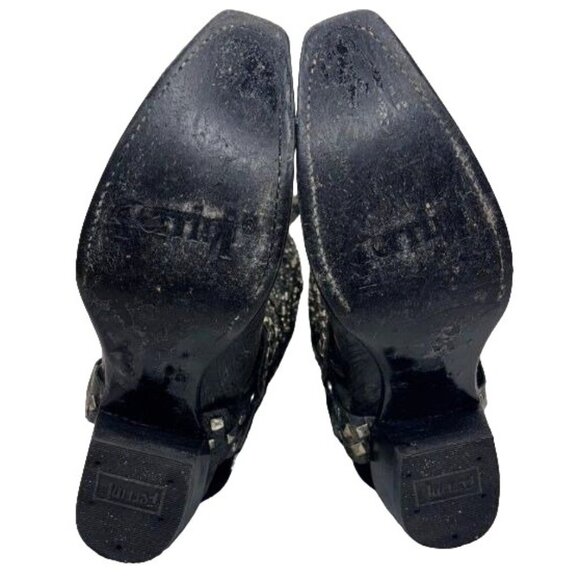 Ferrini Charcoal Country Rebel Western Leather Boot Women's Size 6 - Picture 5 of 6